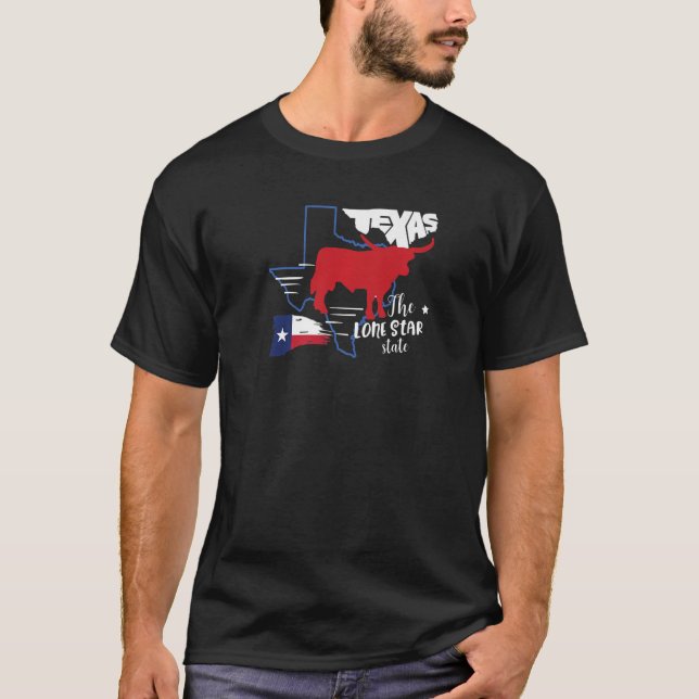 Texas State Longhorn Western Howdy  1 T-Shirt (Front)