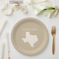 Texas State Map Home Decor 