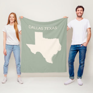 Texas State Map Home Decor  Sherpa Blanket