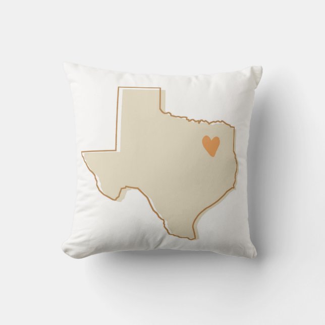 Texas state nursery or dorm pillow (Front)