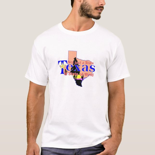 Texas, State of Mind Cowboy T-Shirt (Front)