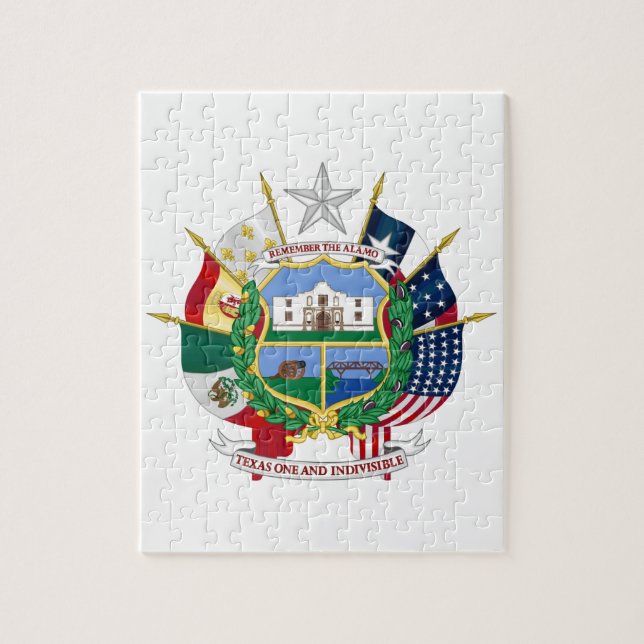 Texas State Seal 2 Jigsaw Puzzle (Vertical)