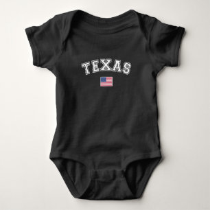 Texas State USA Flag Baby Bodysuit