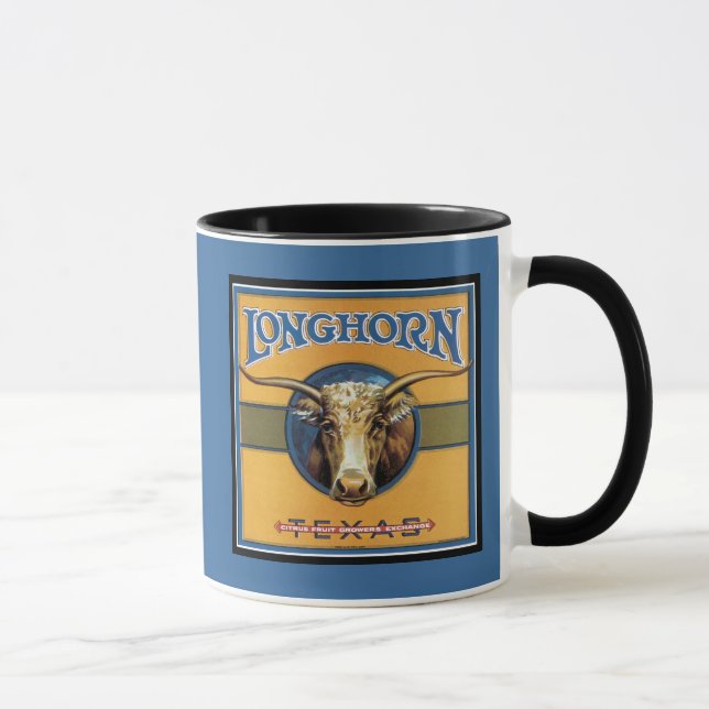 Texas Steer Longhorn Mug (Right)