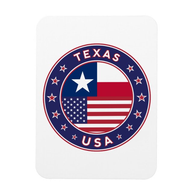 Texas sticker, phone case, tote bag magnet (Vertical)