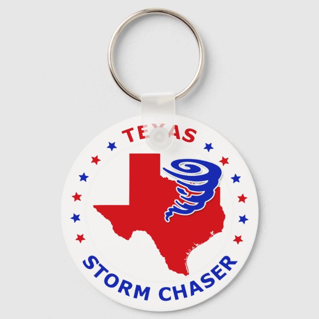 Texas Storm Chaser Keychain (Front)