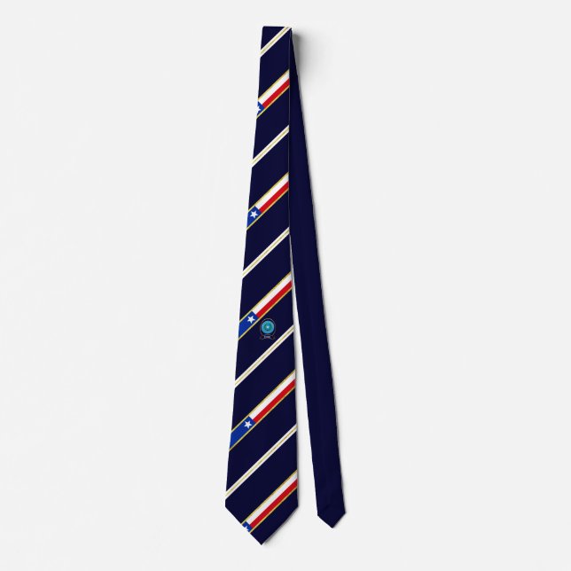 Texas stripes flag tie (Front)