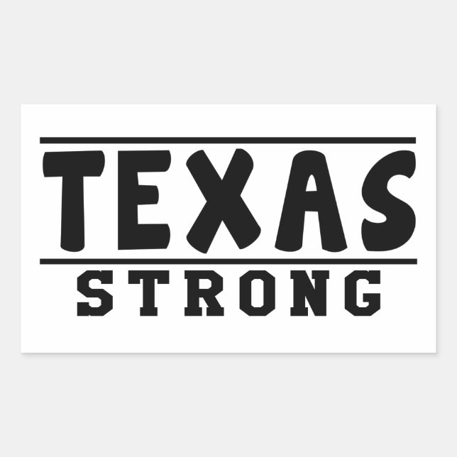 Texas Strong Designs Sticker (Front)