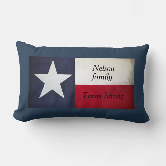 Texas strong family pillow (Front)