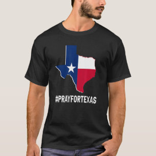 Texas Strong Pray For Texas Students Kids Flag Map T-Shirt
