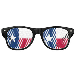 Texas Sunglasses, Party Shades, USA / Texas flag Retro Sunglasses