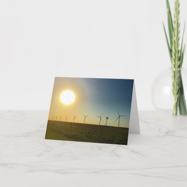 texas sunset notecard (Front)