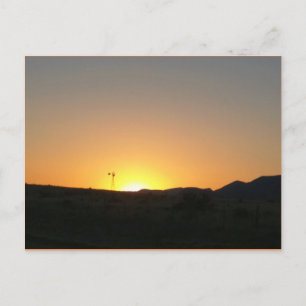 Texas sunset postcard