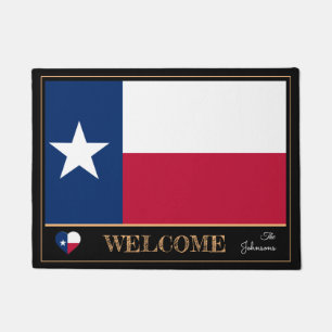 Texas & Texas Flag house mat /sports USA