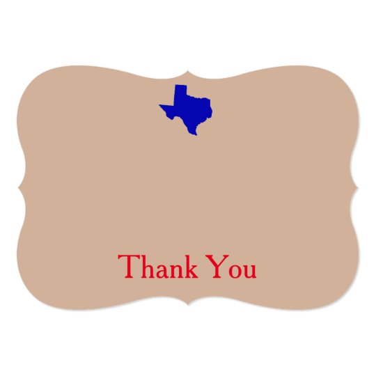Texas Thank You Cards
