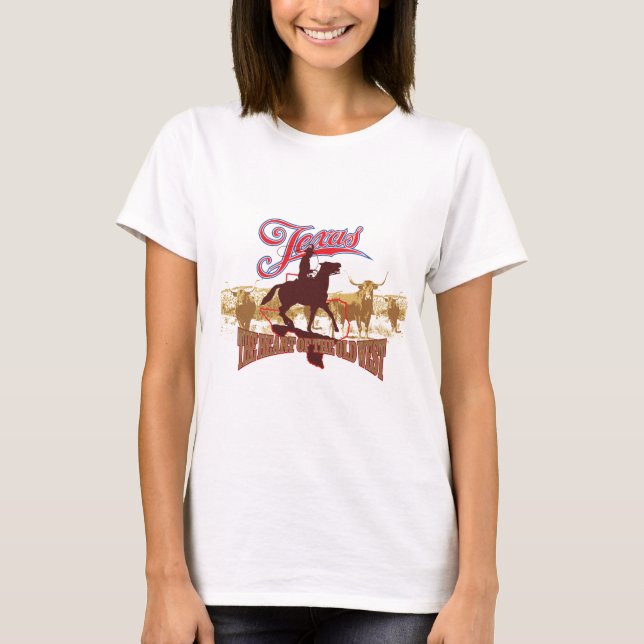 Texas - The Heart of the West T-Shirt (Front)