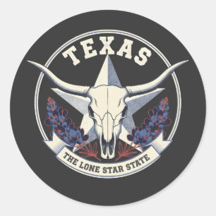 Texas: The Lone Star State Classic Round Sticker
