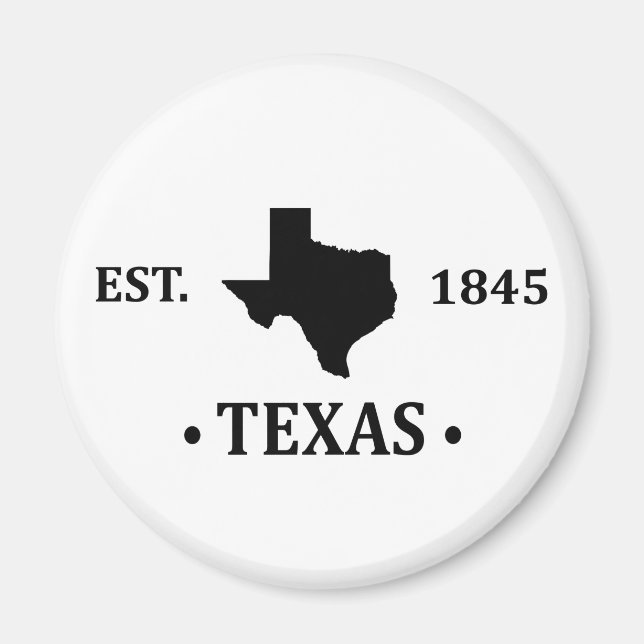 texas the lone star state magnet (Front)