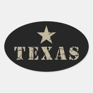 Texas, the Lone Star State Oval Sticker