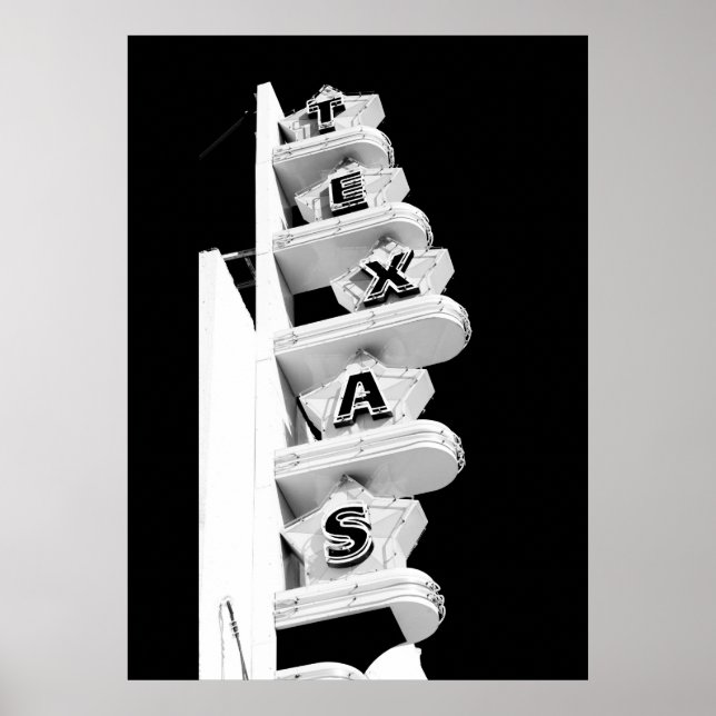 Texas Theatre Sign - Poster (Front)
