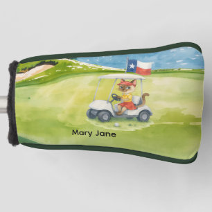 Texas themed for golfer  golf head cover