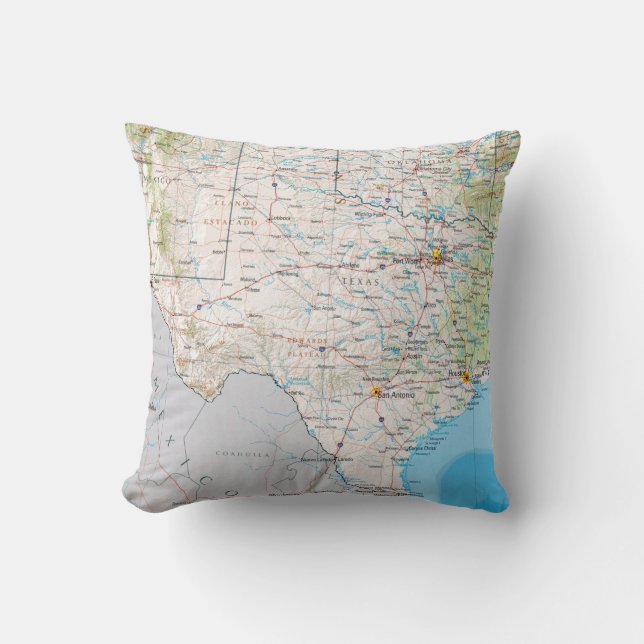 Texas Throw Pillow (Front)