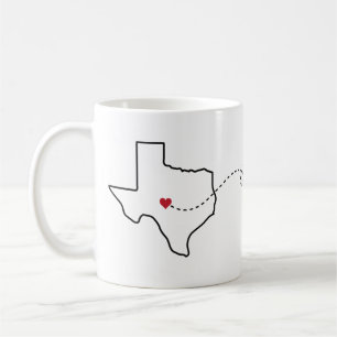 Texas to Colorado - Heart2Heart Coffee Mug