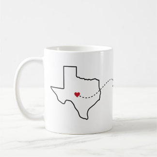 Texas to Kentucky - Heart2Heart Coffee Mug
