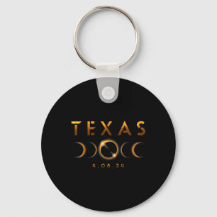 Texas Total Solar Eclipse April 8 2024 Texas Solar Keychain