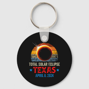 Texas Total Solar Eclipse April 8 2024 Texas Solar Keychain