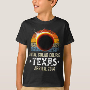 Texas Total Solar Eclipse April 8 2024 Texas Solar T-Shirt