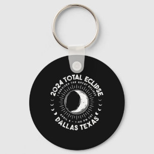 Texas Total Solar Eclipse April 8 2024 Totality Keychain