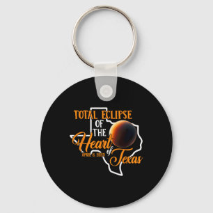 Texas Total Solar Eclipse April 8 2024 Usa Map Tot Keychain
