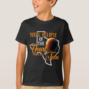 Texas Total Solar Eclipse April 8 2024 Usa Map Tot T-Shirt