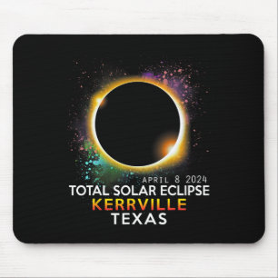 Texas Totality Total Solar Eclipse April 8 2024 Mouse Pad