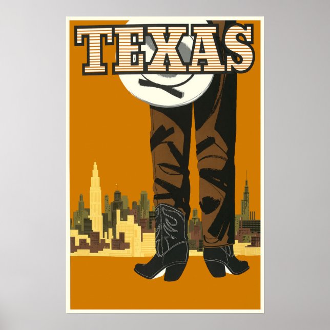 Texas Travel Poster (Front)