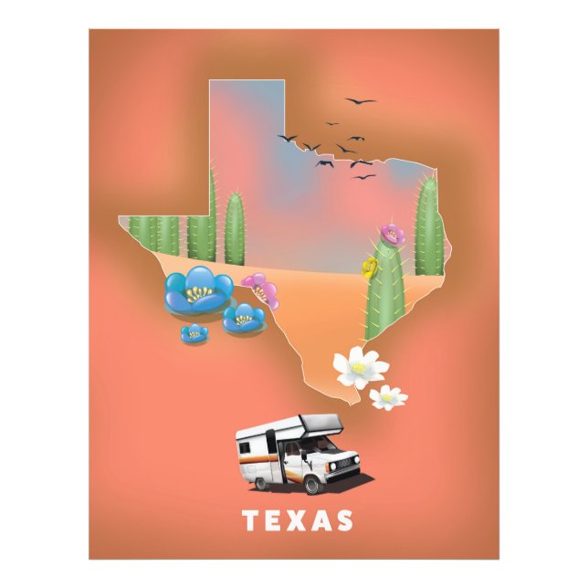 Texas travel poster (Front)