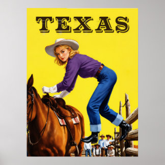 Texas Travel Poster