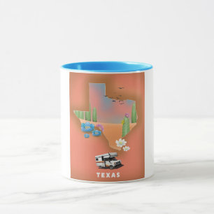 Texas travel poster mug