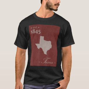 Texas TX Map Grunge Vintage State Graphic Women Me T-Shirt