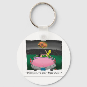 Texas UFO? Funny Tees, Gifts & Collectibles Keychain
