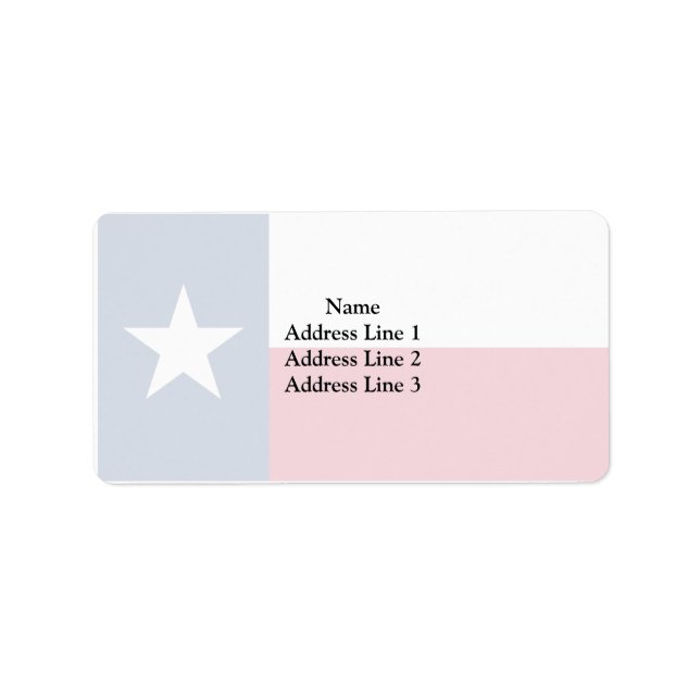 Texas, United States Label (Front)