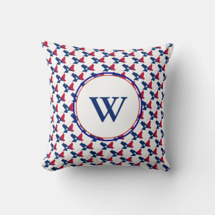 TEXAS USA Christian Blessed Nation Monogram Custom Throw Pillow