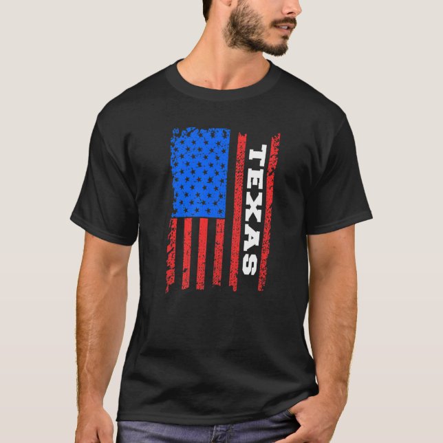 Texas Usa Flag T-Shirt (Front)