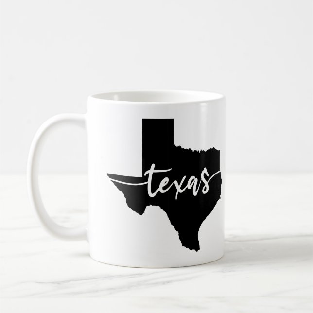 Texas USA State Map Coffee Mug (Left)