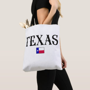Texas USA State Map Flag Tote Bag