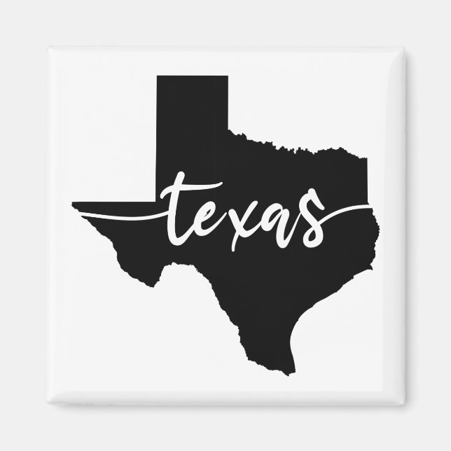 Texas USA State Map Magnet (Front)