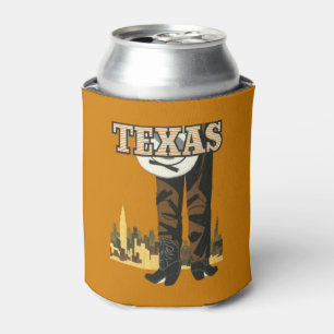 Texas USA Vintage Travel can cooler