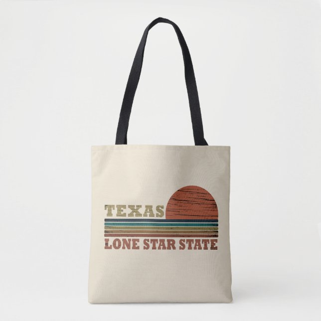 Texas vintage sunset tote bag (Front)