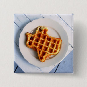 Texas Waffle 2 Inch Square Button